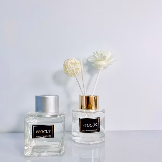 garrafa de vidro luxuosa Reed Diffuser do aroma do refrogerador da casa da fragrância 120ml